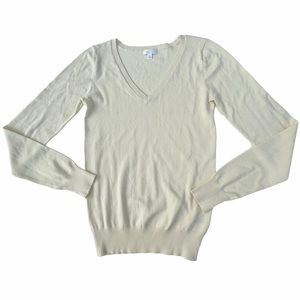 ABOUND pullover V neck ivory size M